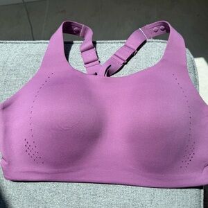 NWT Lululemon AirSupport Bra: Purple Seamless Sports Bra with Racerback Design